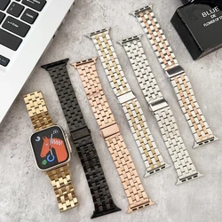 Metal Correa For Apple Watch Band Ultra 2 49mm Stainless Steel Strap 41mm 45mm For iWatch Series 9 8 7 6 5 SE Bracelet 40mm 44mm