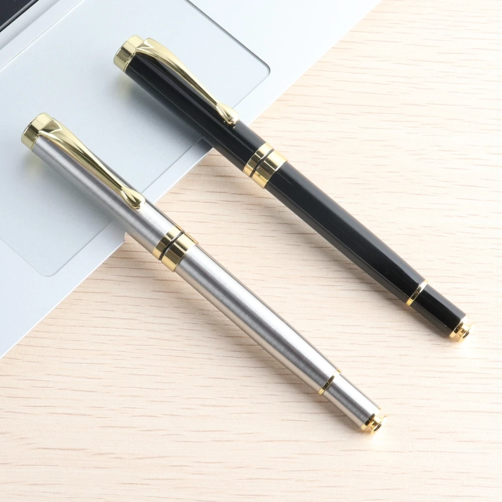 Luxury Brand Roller Ballpoint Pen Metal Office School Supplies Gold Rollerball High Quality Stationery  Roller Pens