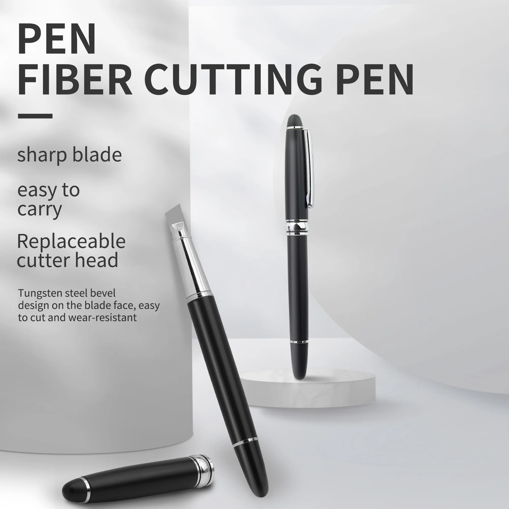 

KELUSHI Optical Cleaver Convenient Portable Tungsten Steel Fiber Cutting Pen Optic Scriber（Beveled ）