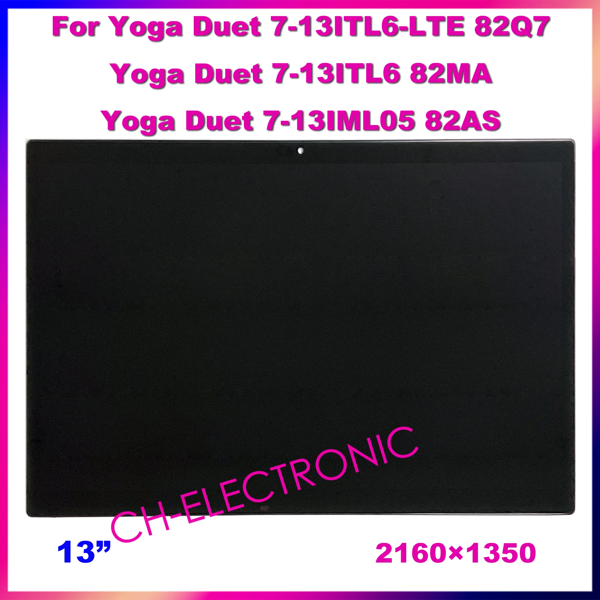 

For Lenovo Duet 7 13 Duet 7 13ITL6-LTE 82Q7 Yoga Duet 7 13ITL6 82MA Yoga Duet 7 13IML05 82AS 13-Inch LCD Touch Screen Assembly