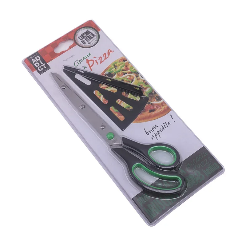 Pizza Scissors Knife Pizza Cutting Tool Stainless Steel Pizza Cutter Slicer Baking Tool Multi-Functional With Detachable Spatula