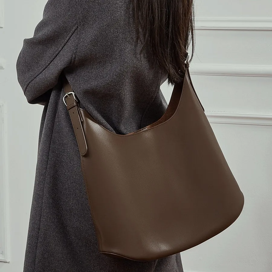 

Fashionable Light Luxury Trendy Solid Color Women's Bag Casual Handbag Simple Trendy Shoulder Bag
