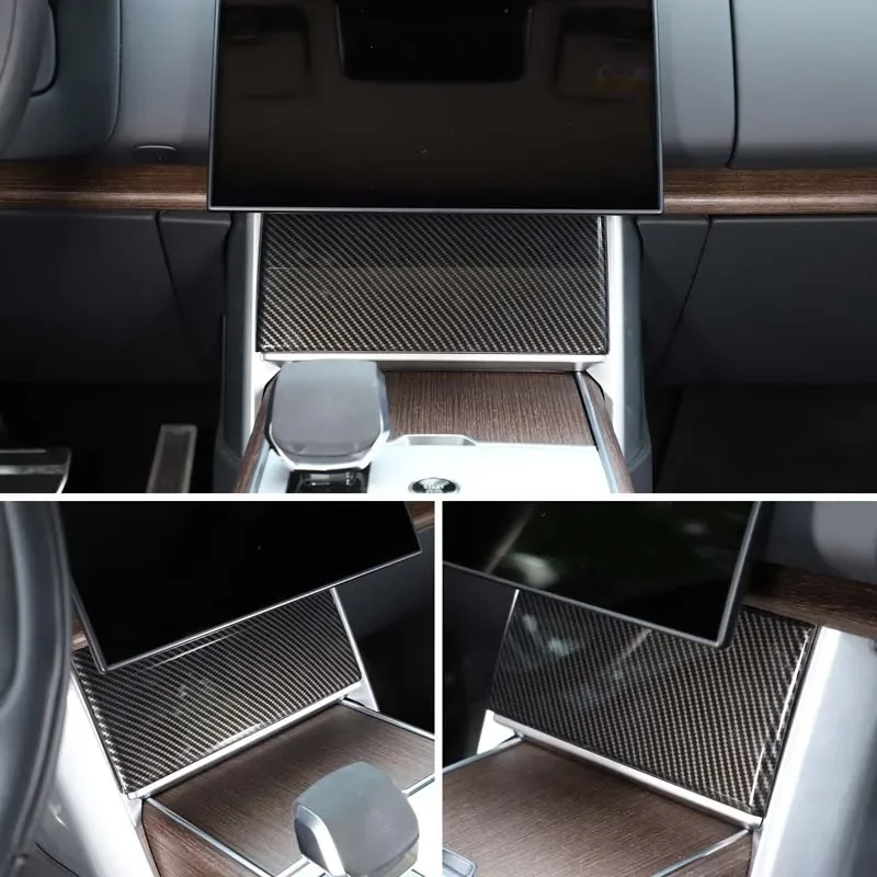For Land Rover Range Rover Executive 2024+ models central control navigation under-screen decorative cover Auto parts Piano blac