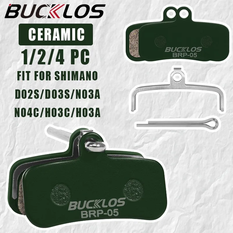 Pastillas de freno de cerámica BUCKLOS para bicicletas SHIMANO XTR XT SLX DEORE, pastillas de freno hidráulicas para bicicleta con disipación de calor, pastillas de freno de disco para bicicleta