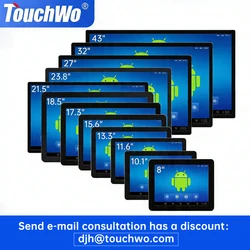 8 bis 43 Zoll Wandmontierter PCAP-Multi-Touchscreen-Display-Touchscreen-Monitor Android 11 Tablet Win 10 Industiral All-In-One-PC