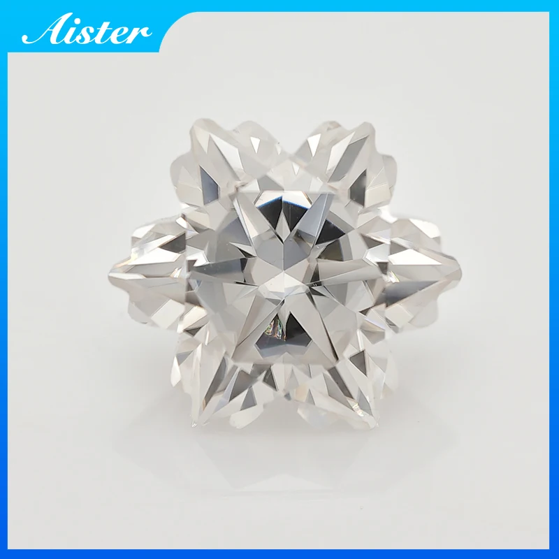 

New Snowflake Cut Moissanite Loose Stones 2.5-7.0ct D Color Moissanite Stone With GRA Certificate for Jewelry Making