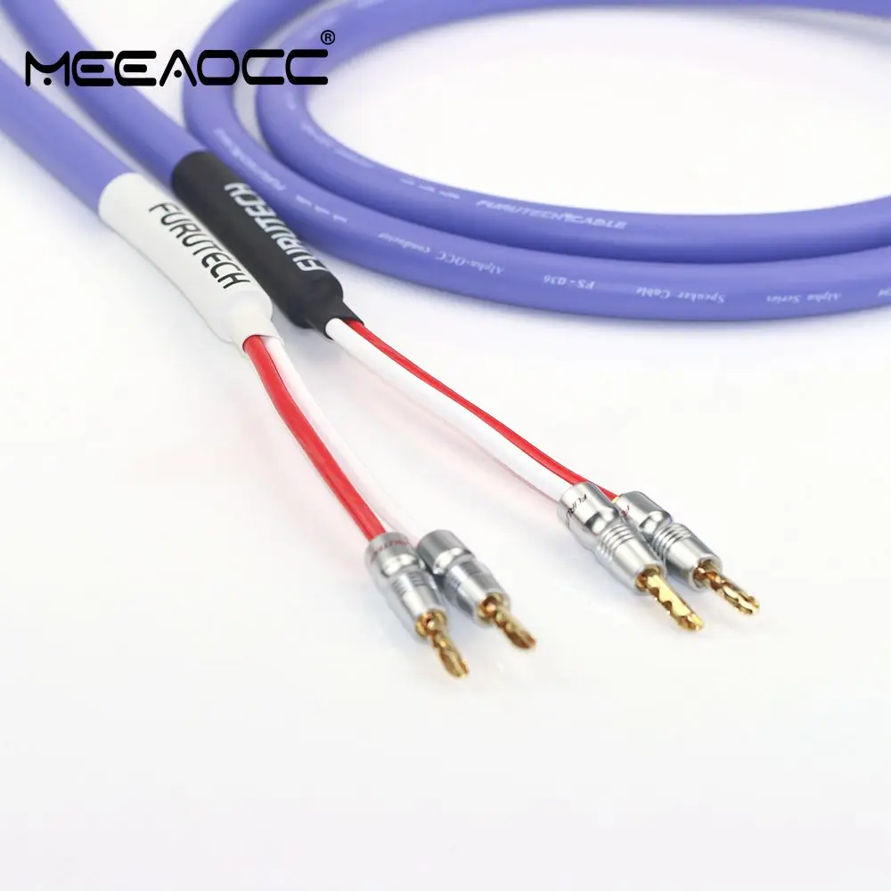 FURUTECH FS-α36 Alpha OCC HiFi Speaker Cable Original Banana plug Power amplifier speaker cable Audio amplifier cable