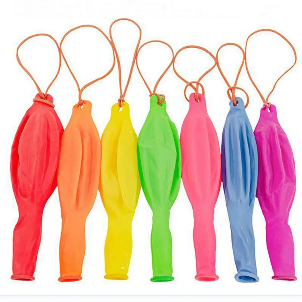 50Pcs Balon dziurkacz z gumką Lateksowy balon odbijający Wewnątrz Na zewnątrz Dzieci Codzienne gry Zabawa Balon Urodziny Impreza Baby Shower