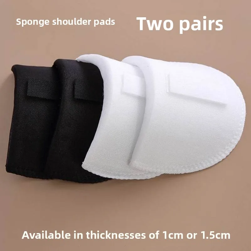 

Накладки на плечи без шитья для мужских костюмных пиджаков, универсальные самоклеящиеся противоскользящие губчатые накладки для мужчин и женщин