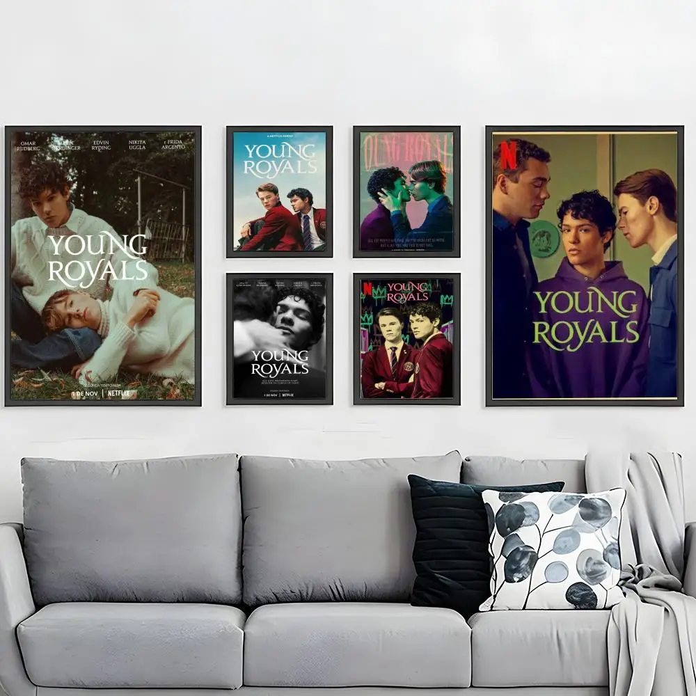 Drama Series Young Royals Season 2 Poster HD Waterproof Self-Adhesive Wall Art – Multi-Scene Use, Top Gift Pick