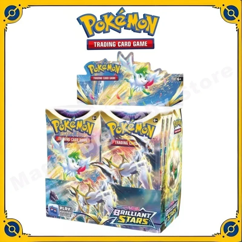 Original Genuine Pokemon PTCG Card US Version Sword Shield SS9 Booster Booster Pack Out of Print Original Box Child Gift Cartoon