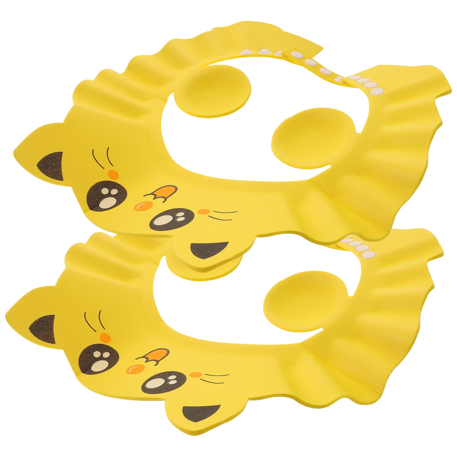Bonnet de douche imperméable pour bébé, 2 pièces, chapeau de bain réglable pour nourrissons et enfants, shampoing, lavage des cheveux, Protection des oreilles, bonnets de bain
