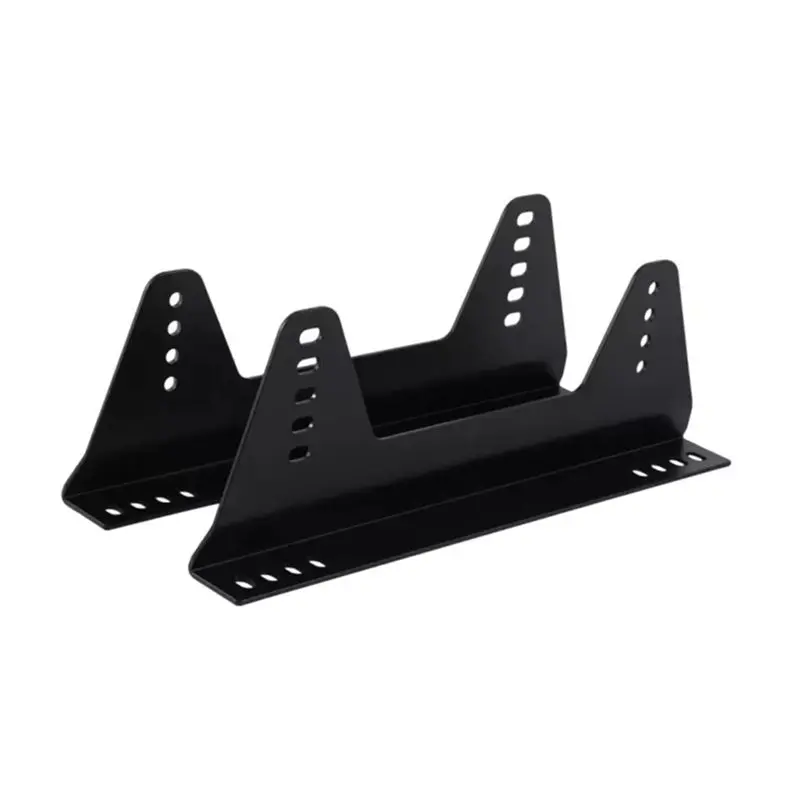 Universal L Shape Carbon Fiber Side Mount Brackets For Bucket Seat Kits- Racing Car Seat Installation Parts-A91R