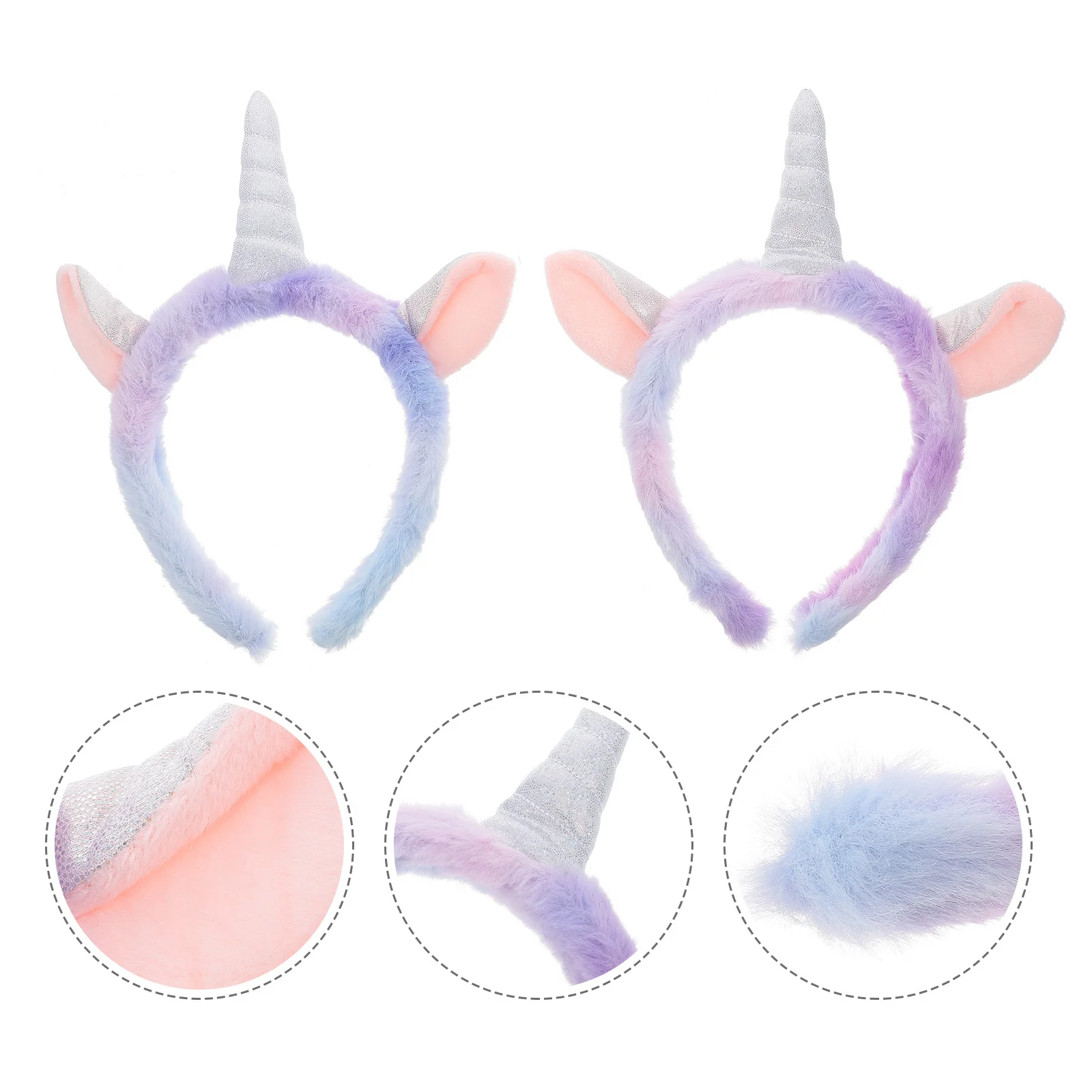 

2Pcs Unicorn Headband Lovely Soft Hairband Face Washing Makeup Hairband Party Decoration Unicorn Headband
