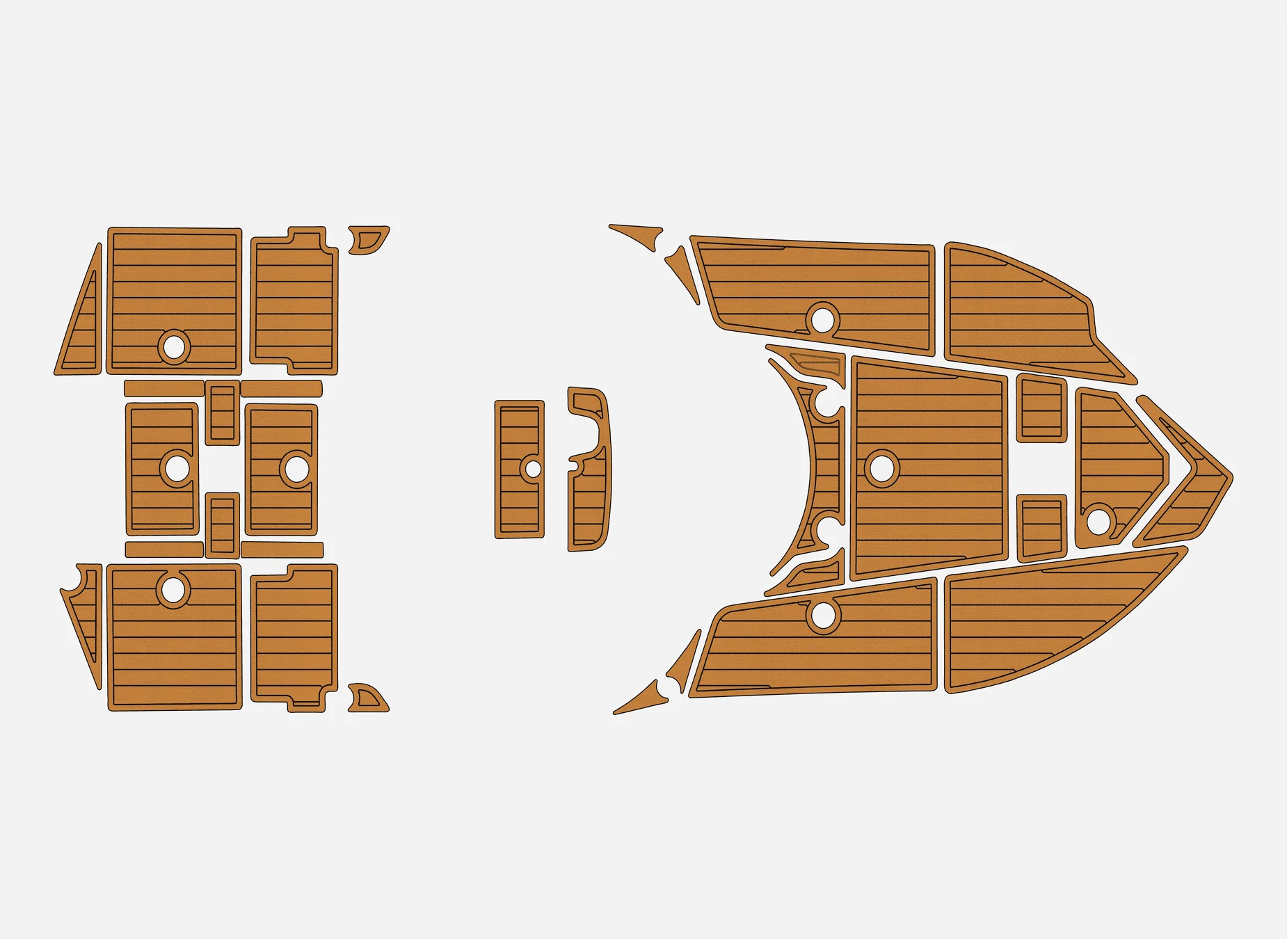 

2017 Epic 23 SC 1/4 дюйма, 6 мм, пена EVA, нескользящий морской коврик из тикового дерева, морской коврик, ковер цвета морской волны, морской пол