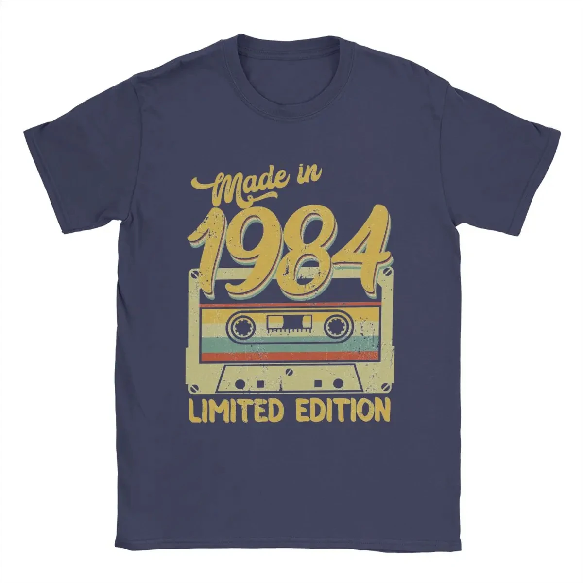 Made In 1984 Limited Edition Birthday Gift T-Shirt for Men Cotton T Shirts 40 Years Old Short Sleeve Tee Shirt Gift Idea Tops