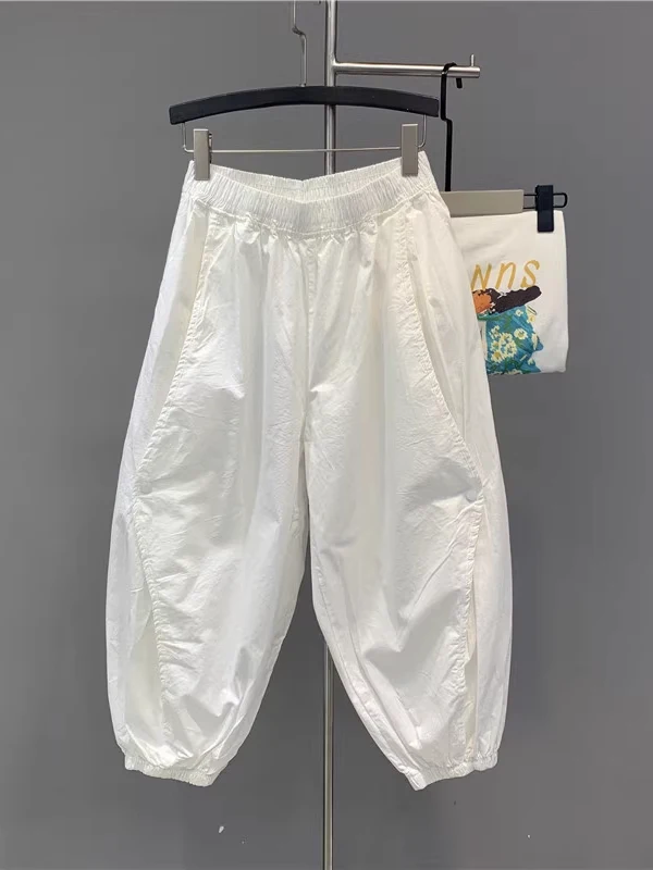 

Брюки-фонарики больших размеров в стиле ретро, женские весенне-осенние свободные повседневные брюки, брюки для папы, брюки с высокой талией из полиэфирного волокна Harlan P...