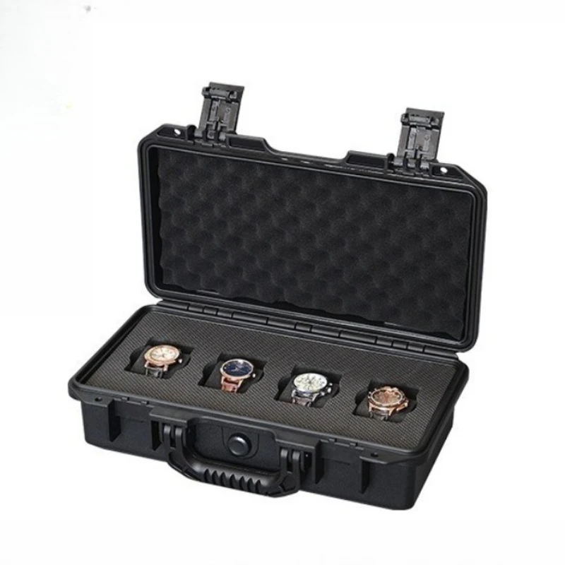 صندوق تخزين الساعات المحمولة للرجال، حقيبة حماية لساعة المعصم، حاوية منظم لساعات السفر، صناديق ساعة مقاومة للماء