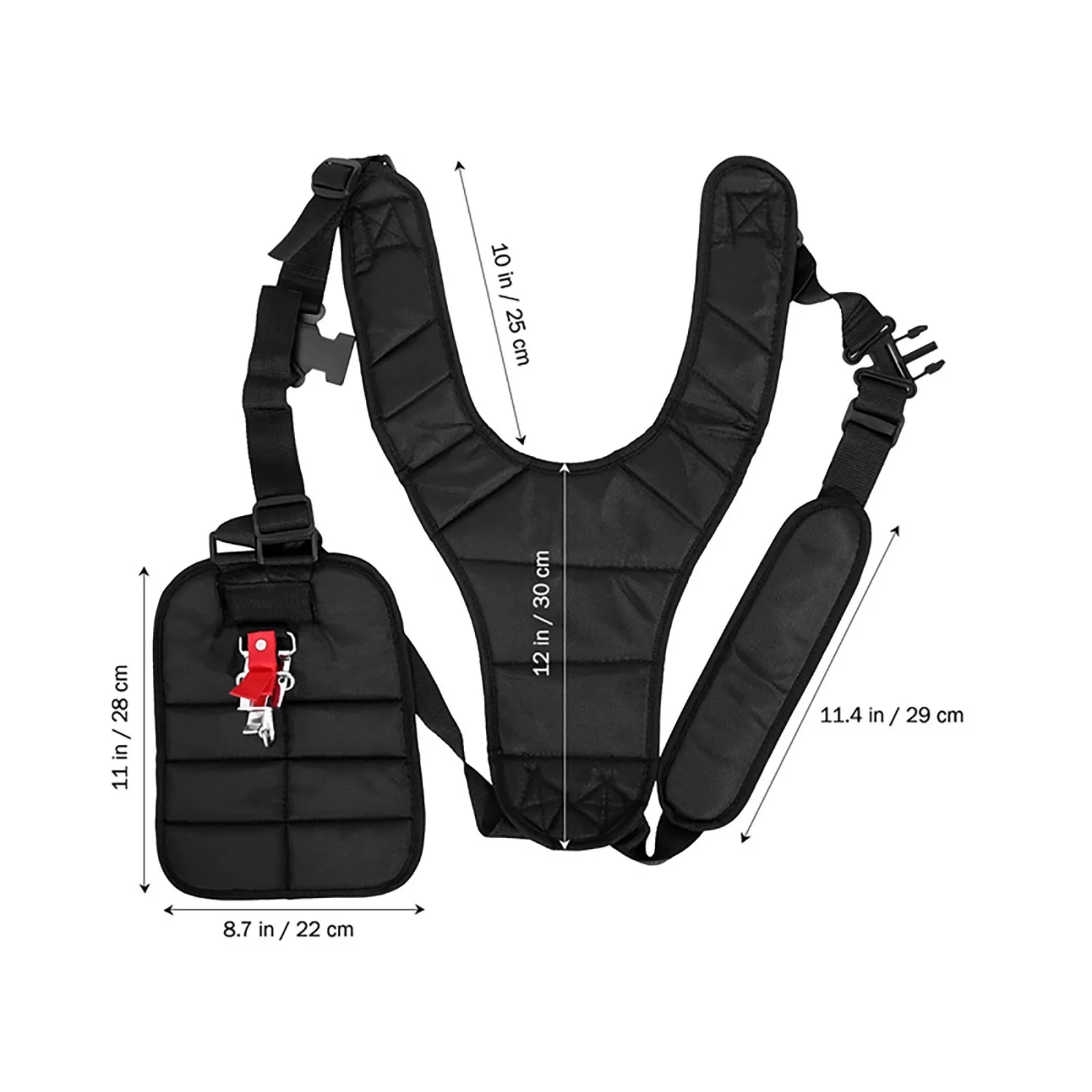 Praktische grasmaaier Power Pruner Dubbele schouderharnas Riem Verstelbare trimmer Schouderriem Accessoires voor tuingereedschap