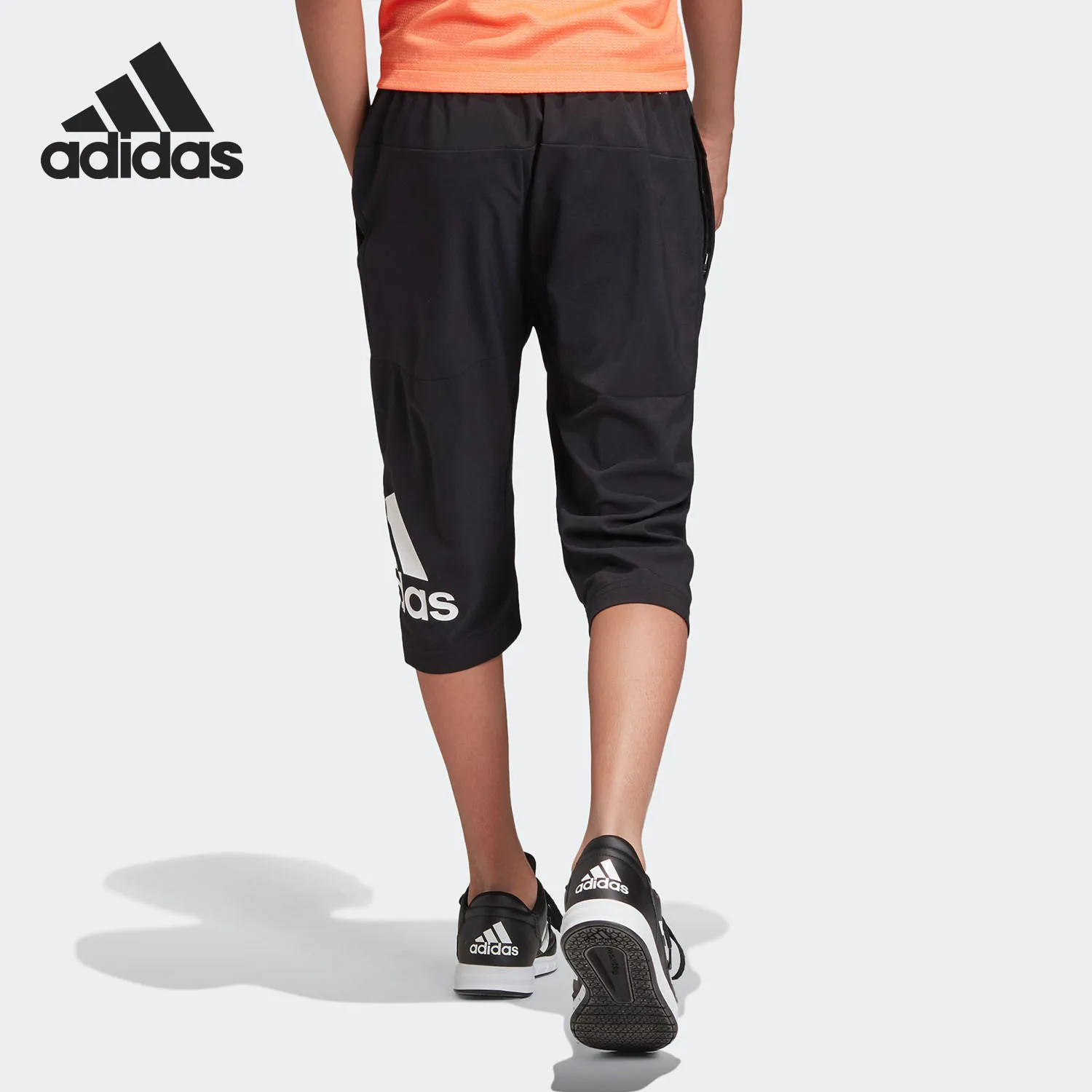 Pantaloni capri comodi e resistenti per bambini Adidas Ufficiale YB TR W 3/4 P DV1387