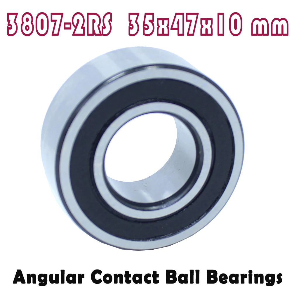 3807-2RS Bearing 35*47*10 mm ( 1 Pc ) 3807 2RS Double Row Sealed 3807 RS Angular Contact Ball Bearings