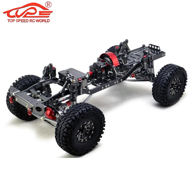 

CNC Aluminum Metal and Carbon Frame for RC Car 1/10 AXIAL SCX10 Chassis 313mm Wheelbase Vehicle Crawler Cars Parts