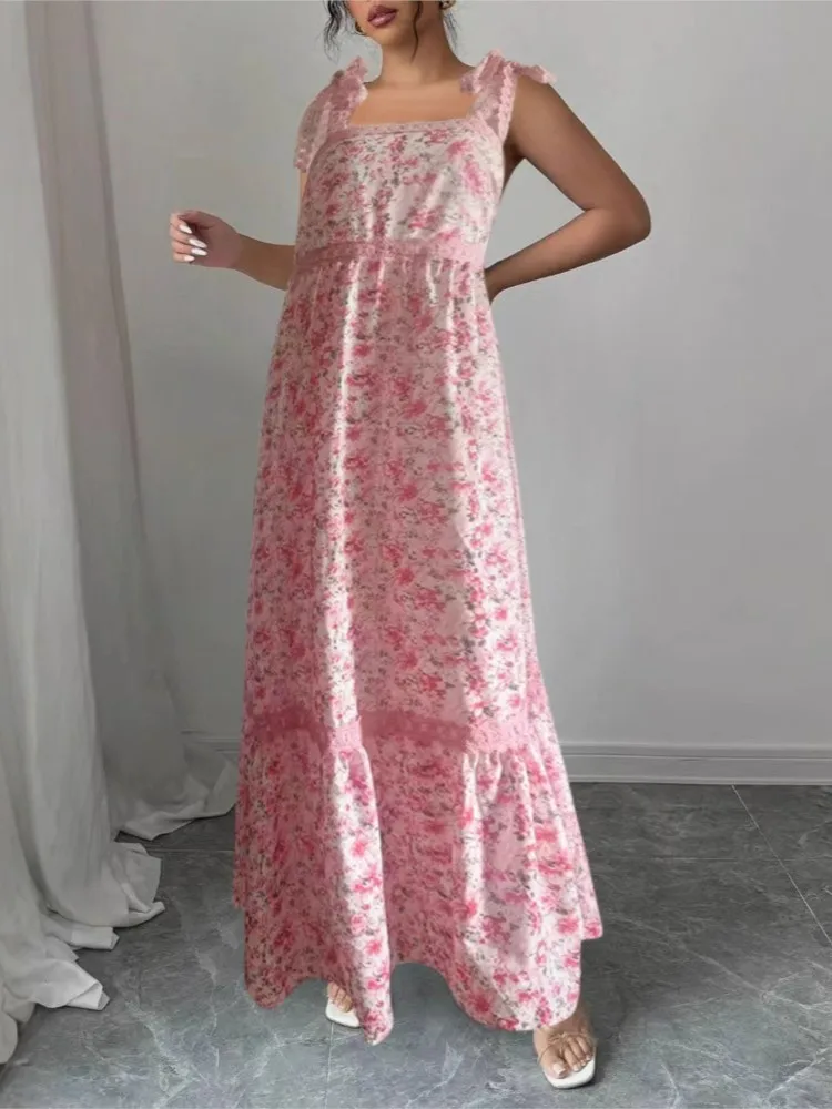 

Dresses 2025 Woman Sling Backless Fresh Sweet Temperament Vestidos Simple Style Holiday Dress Off Shoulder Loose Trendy Casual