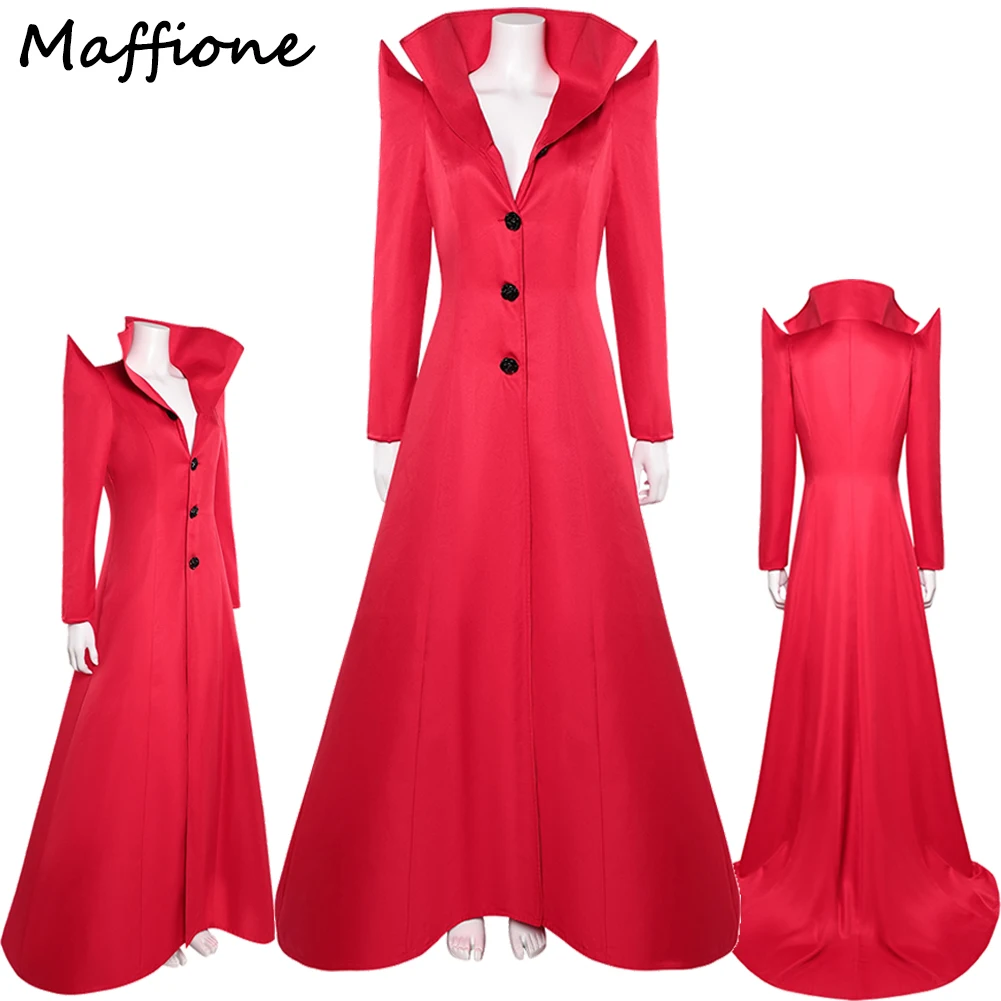 

Ethel Cripps Cosplay Movie TV Sand Role Men Red Coat Costume Women Fantasia Long Coat Jacket Set Outfits Halloween Party Suits