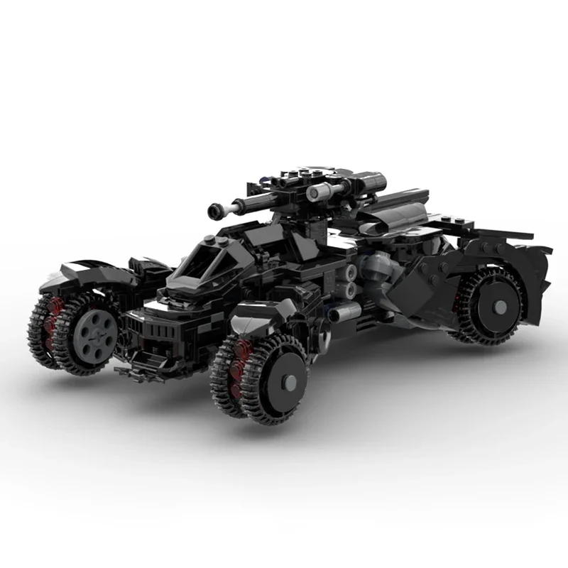 611 шт. MOC супергерои Arkham Knights Бэтмобиль открывающиеся подробные DIY модель строительные блоки игрушки на день рождения подарок