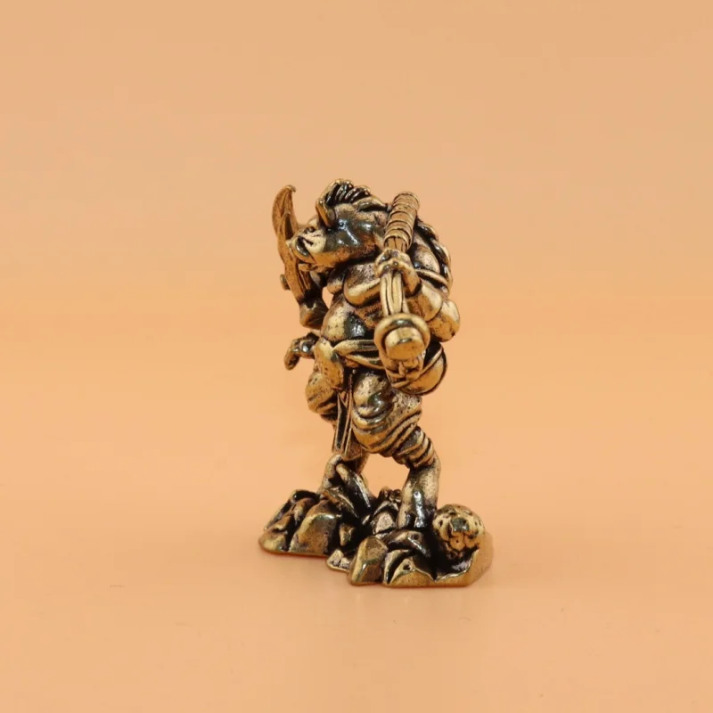 Pure Brass Tianpeng Marshal Zhu Bajie Zhu Ganghyena Model Home Office Desktop Small Ornament