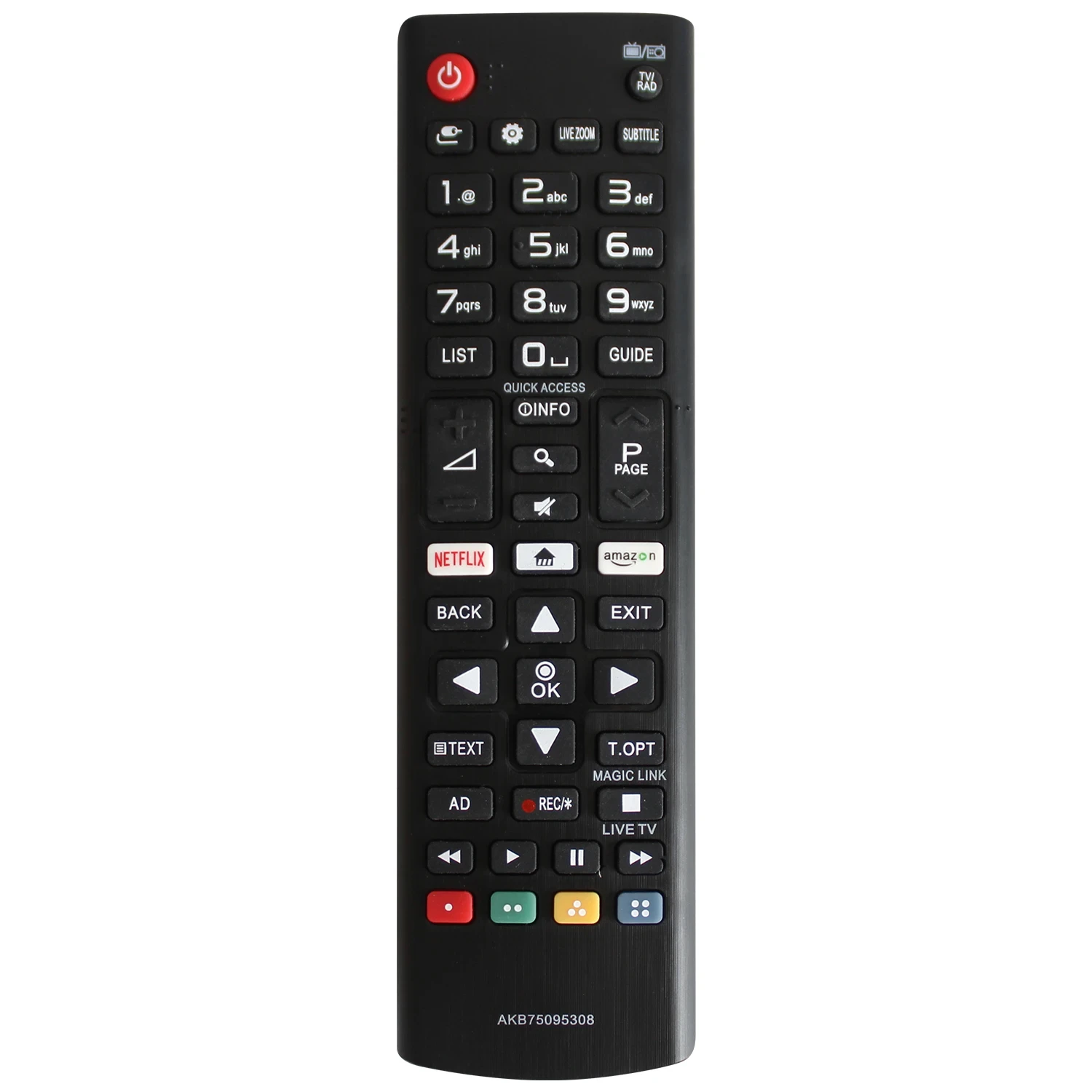 Controle Remoto Universal AKB 75095308   ABS de alta qualidade para LG Smart TV 32LJ610V 43UJ634V
