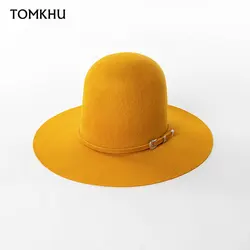 Fashion Vintage Custom High Top Wool Fedora Hat Casual Outdoor Performance Hat Luxury Fadora Hat For Men High Quality Witch Hat