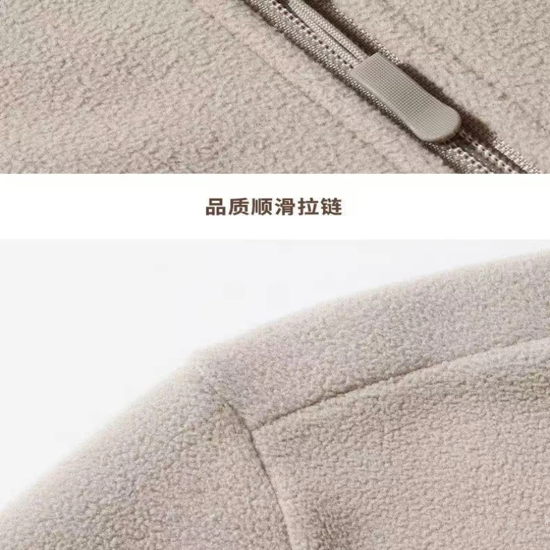 2026 Herbst/Winter Neue Hochwertige Polar-Lammfelljacke für Herren, Business- und Freizeitjacke, winddicht und warm. – Detail 5