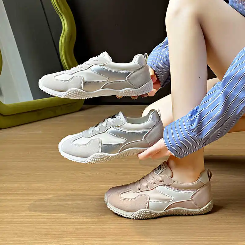 

Non-slip Sole Round Tip Women Loafers Luxury Designer Vulcanize Women's Sneakers Size 35 Luxury Shoes Women Designers