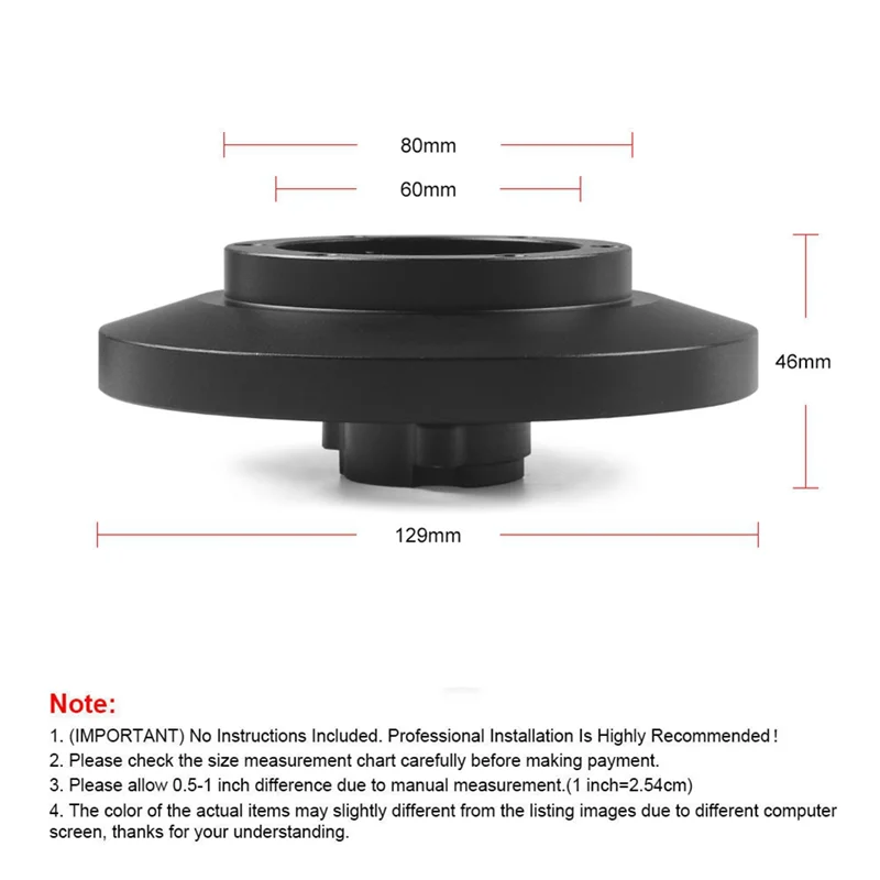 

Steering Wheel Short Hub Adapter Boss Kit Short Steering Wheel Hub Adapter For 91-98 BMW E36 M3 318 328I 325I Z3 E39 850Ci-A65M
