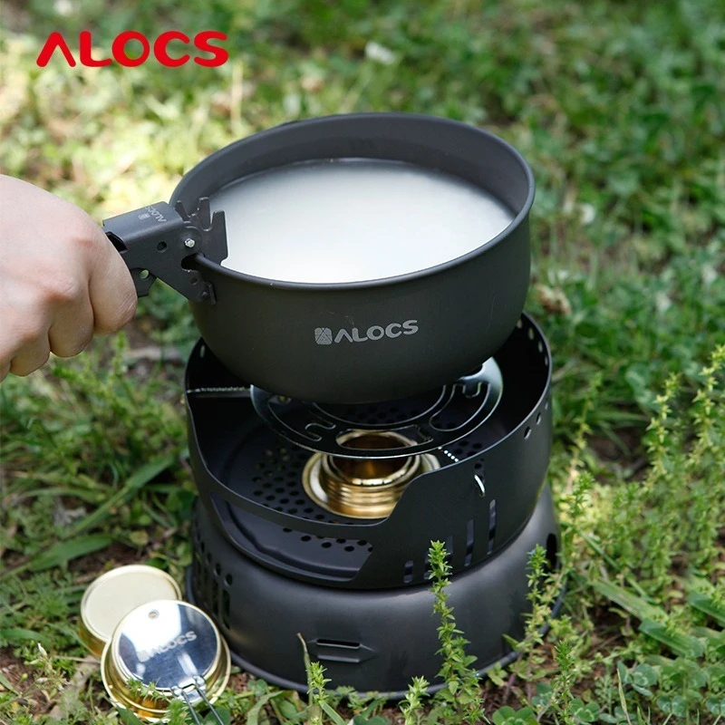 Cooking supplies outdoor cookware portable set alcohol stove self-driving equipment picnic outdoor jacket pot
