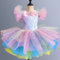 Professional Ballet Tutu Girls Ballet Dress for Kids Pancake Ballerina Birthday Party Swan Dress Ballet Costume Leotards Clothes