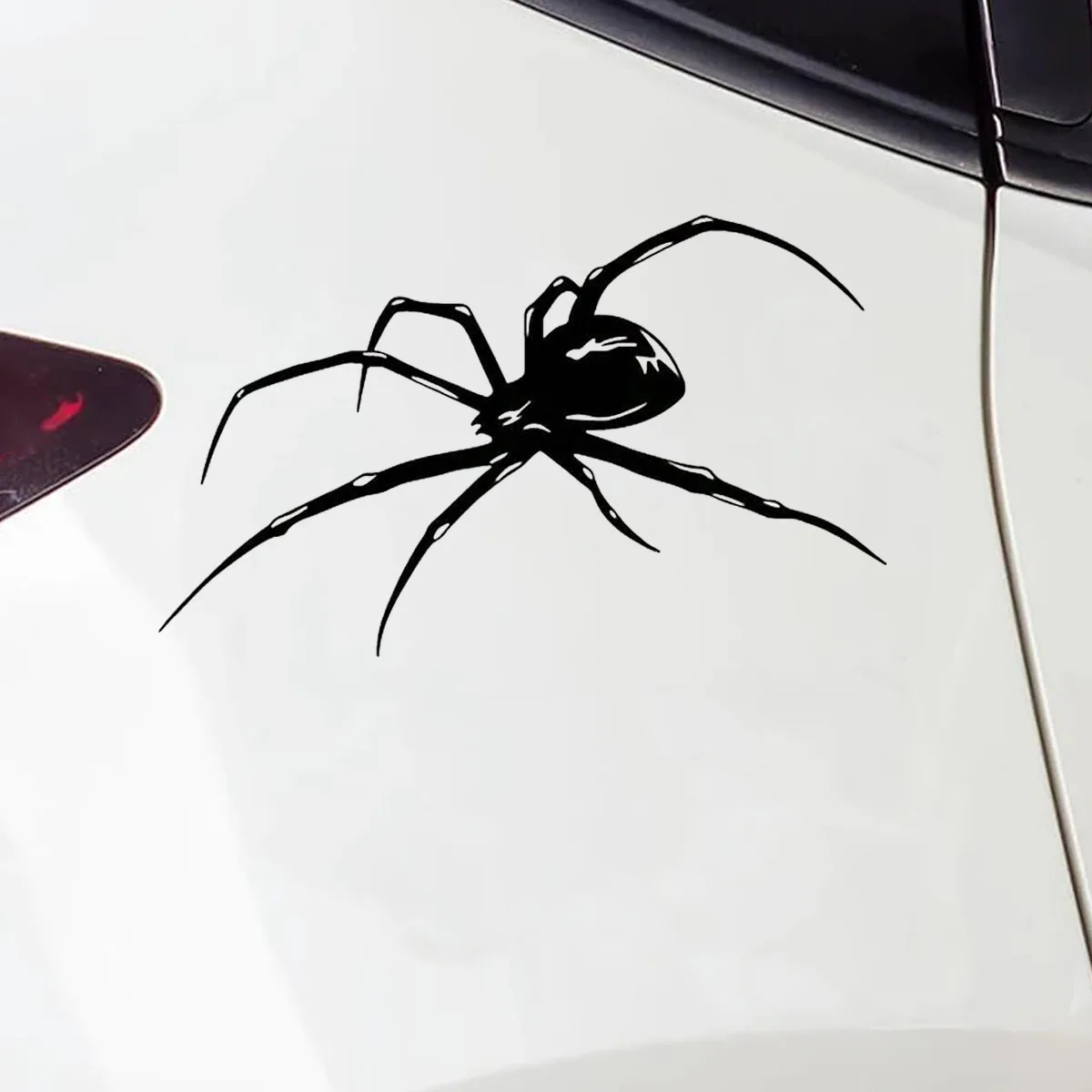 Waterproof Black Spider Sticker, Motorcycle Car Fuel Tank Refrigerator Laptop Decorative Sticker