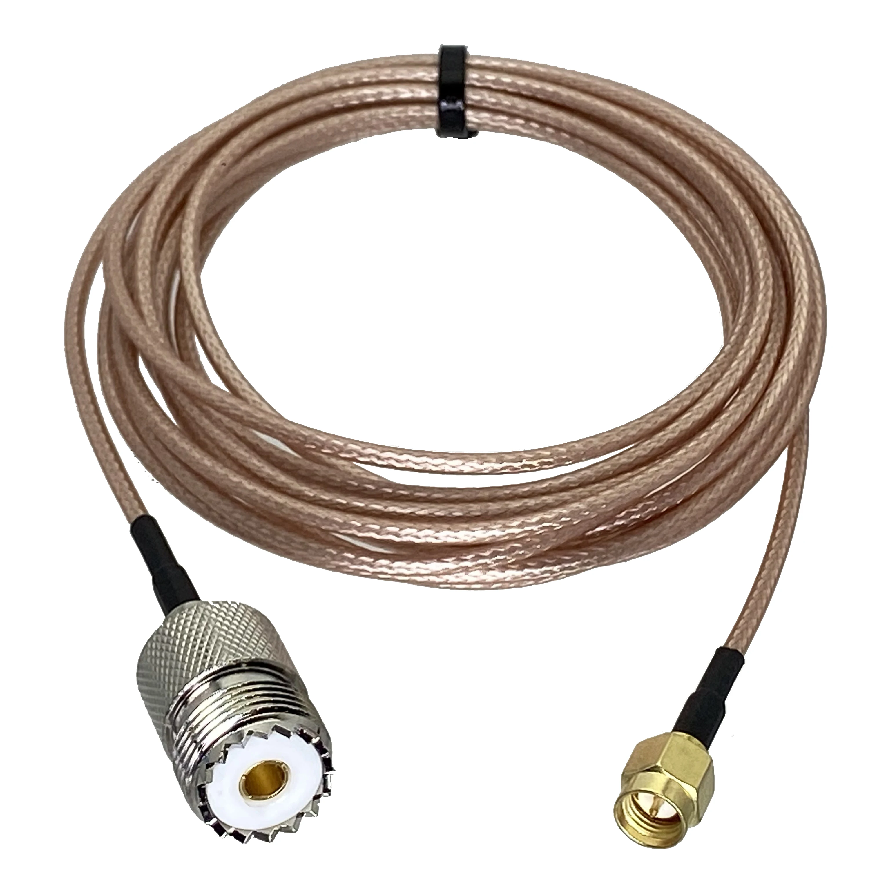 

Коннектор RG316 UHF SO239 «Мама»-«папа» SMA «папа», обжимной радиочастотный коаксиальный разъем, фотомагнитный терминал, 4 дюйма ~ 5 м, Новинка