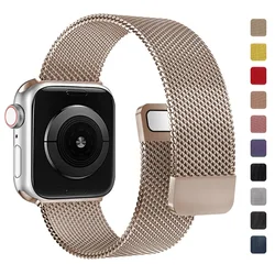 Correa para Apple watch Band 10 46MM 44mm 45mm 41mm 49mm 42mm 40mm 45mm pulsera Milanese Loop iwatch series 9 7 8 4 5 6 SE Ultra2