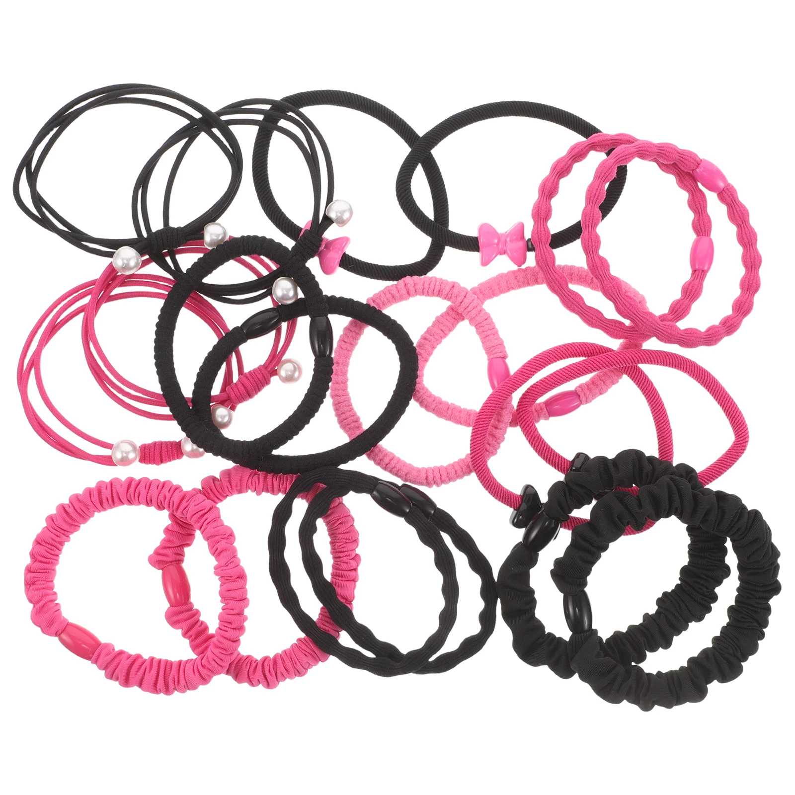 

20Pcs Hair Ties High Elasticity Ponytail Accessories Butterfly Scrunchie Set Colorful Elastic Bands for Girls No Hair Damage