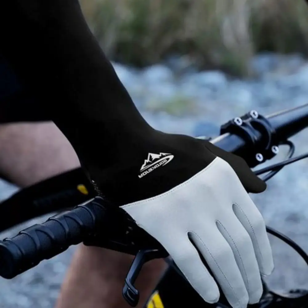 

Thin Men Ice Silk Sleeves Two Fingers with Exposed Sun Protection Summer Long Arm Covers Non-Slip Sweat-absorption