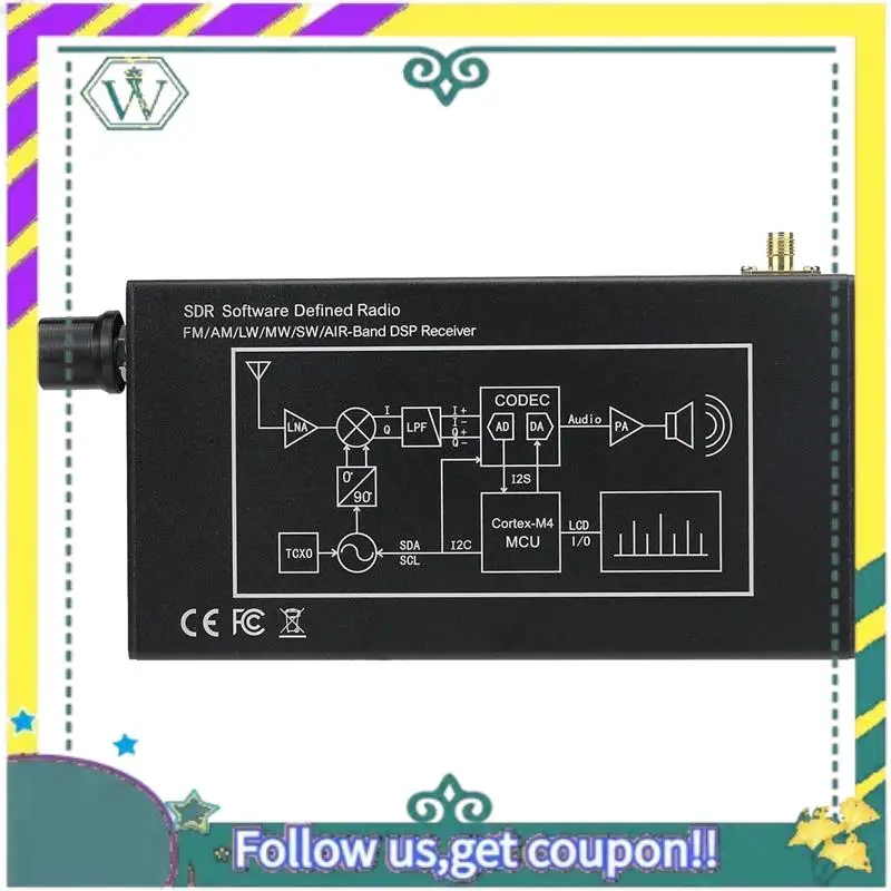 НОВЫЙ программно определяемый радиоприемник SDR Радиоприемник DSP Цифровая демодуляция CW/AM/SSB/FM/WFM Радиоприемник