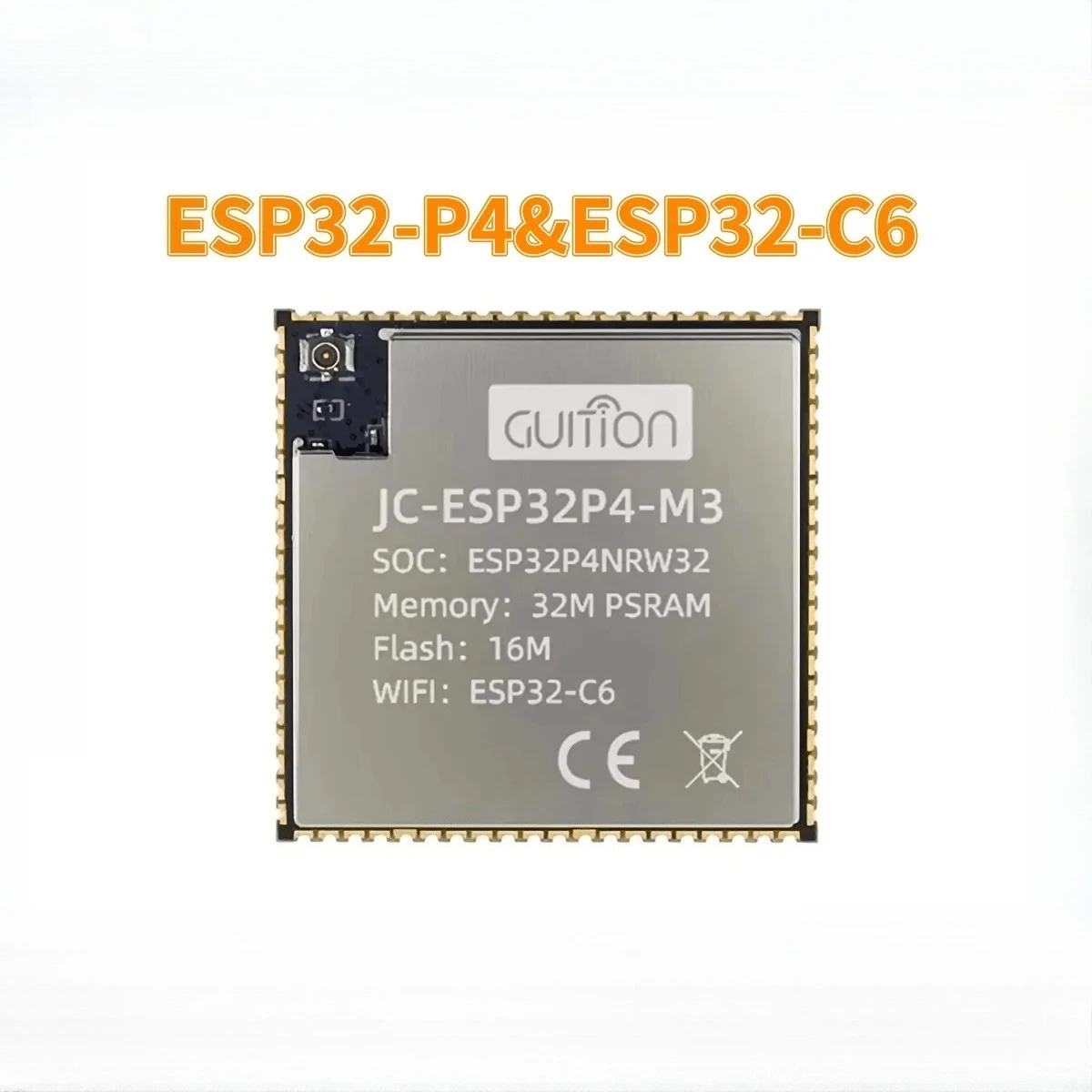 ESP32-P4 ESP32-C6 Dual-Core ESP32P4NRW32 SoC 32MB PSRAM 16MB Flash Memory WiFi BT BLE 5 JC-ESP32P4-M3 Module Core Board