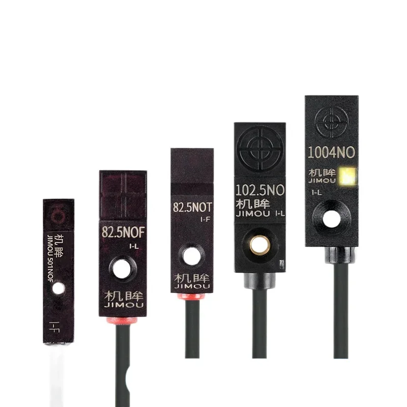 Interruttore di prossimità quadrato interruttore a induzione in metallo sensore di limite occhi elettrico sonda NPN a tre fili normalmente aperta DC 24V