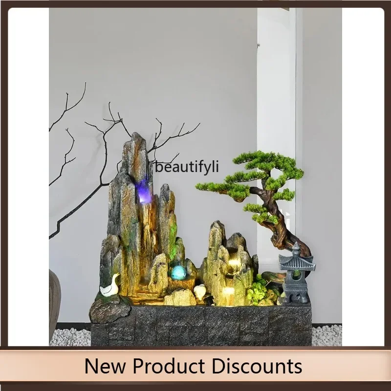 K185 Outdoor Courtyard Pool Rockery Fountain Circulating Water Landscape Fish Pond Balcony Waterscape Decoration Ornaments