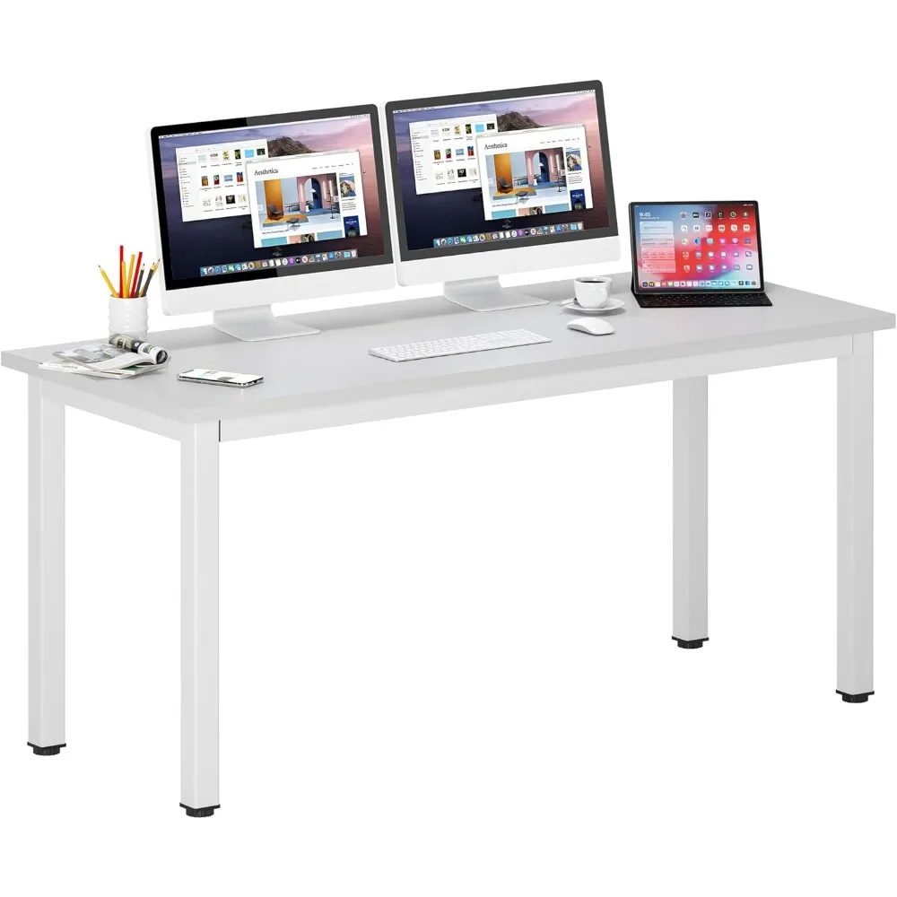 63 inches X-Large Computer Desk, Composite Wood Board School Desk, Decent and Steady Home Office Desk/Workstation/Tabl