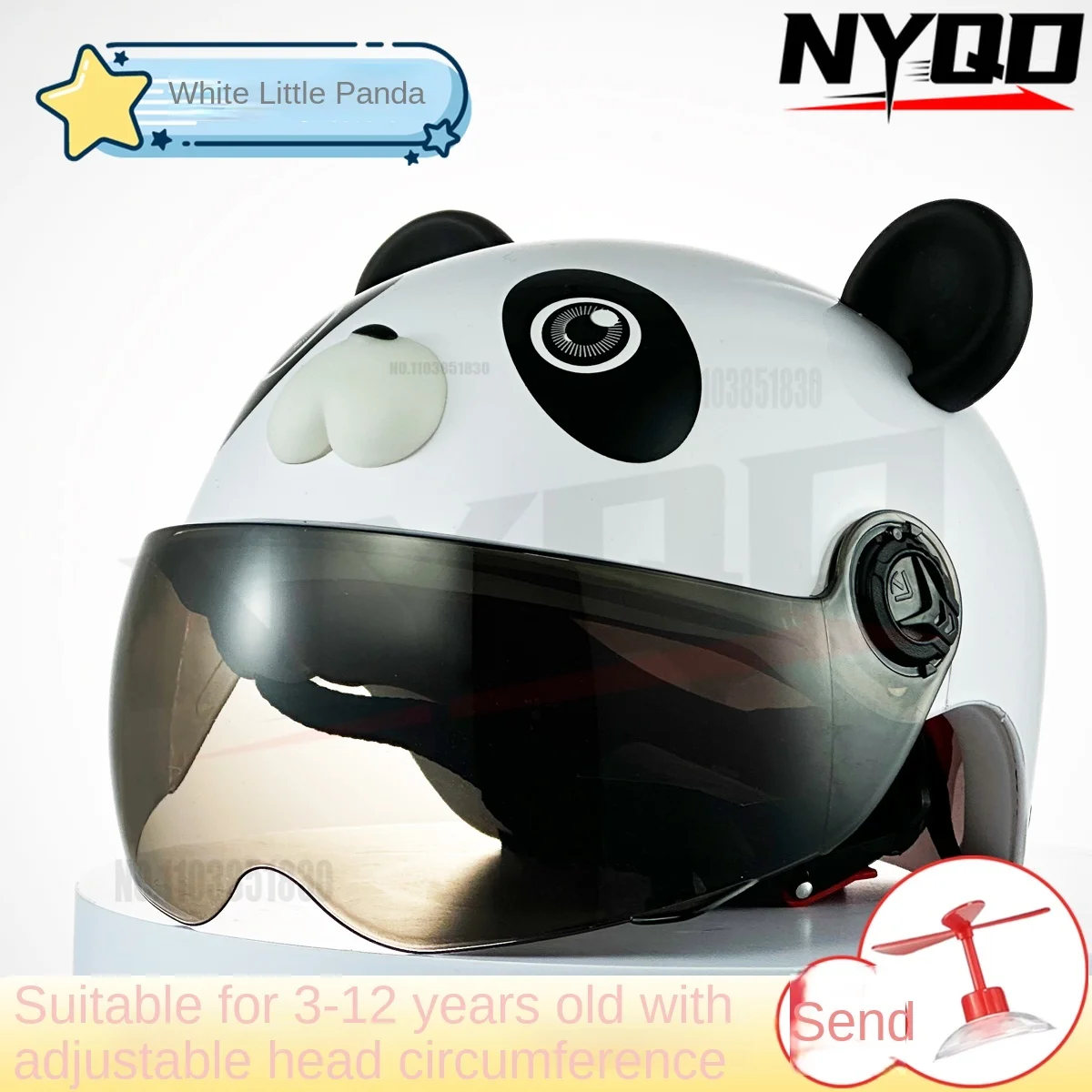 Electric bike helmet child helm girl cute ears battery car safety helmet student summer half helmet 3-13 years old universal