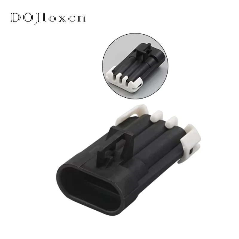 2/5/10/20/Sets 3 Pin Black Auto Connector Metri-Pack 150 Temperature Sensor Male Female Waterproof Plug 12129615 12110293