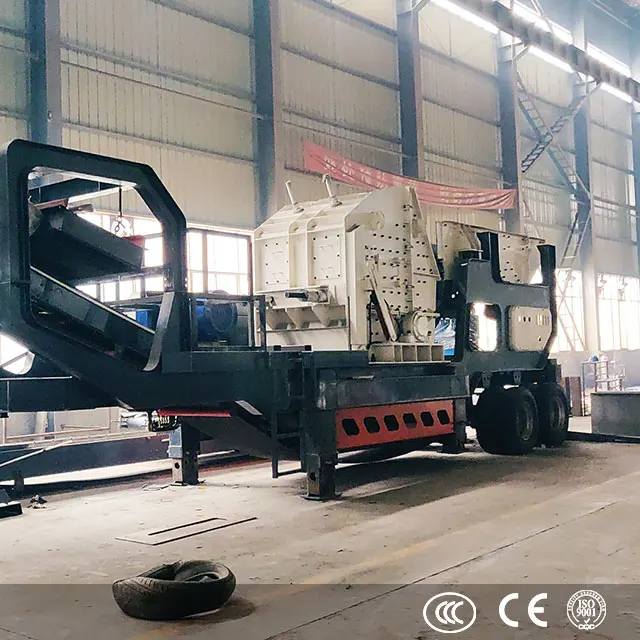 YG Hot Sale Mobile Stone Impact Crusher Machine Price for Limestone Dolomite Basalt